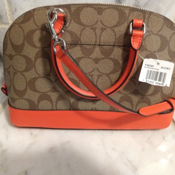Coach Bags Brand New Coach Purse With Orange Trim Poshmark